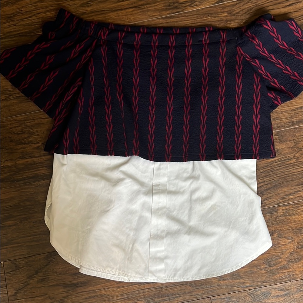 Stylish Black and Red Women's Top